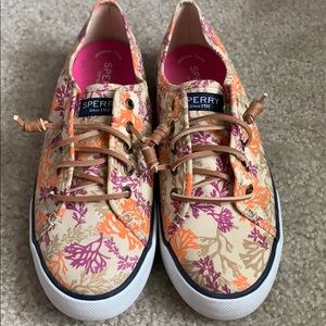Sperry Women’s Tan Fall-Printed Top Sider